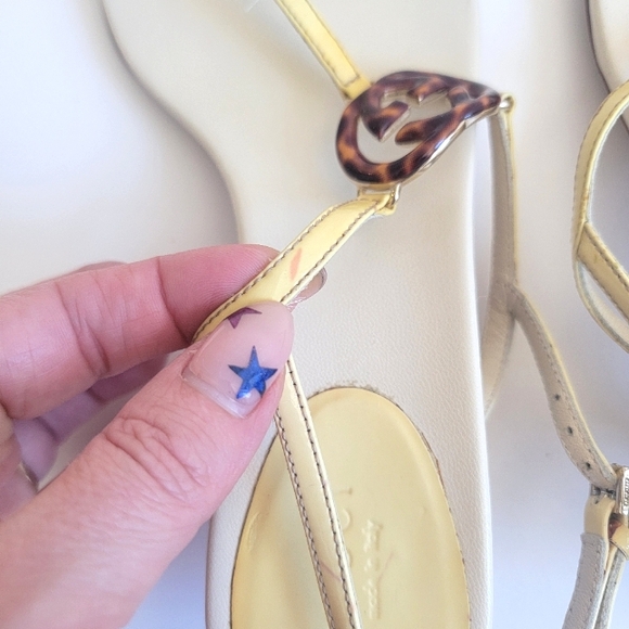 Gucci Brit pale yellow low heels, size 7 - Picture 10 of 12